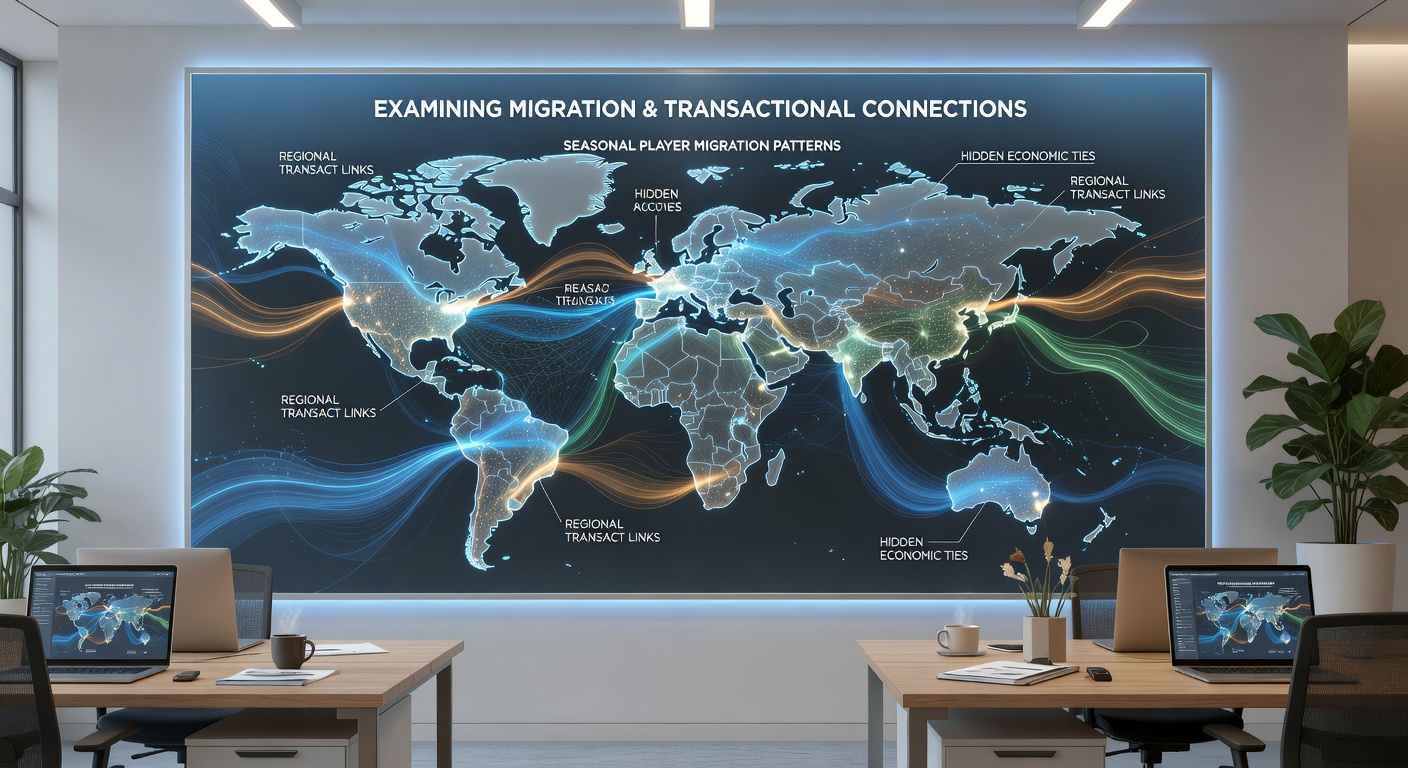 Tier progression charts overlaid with seasonal migration routes and payment method distributions
