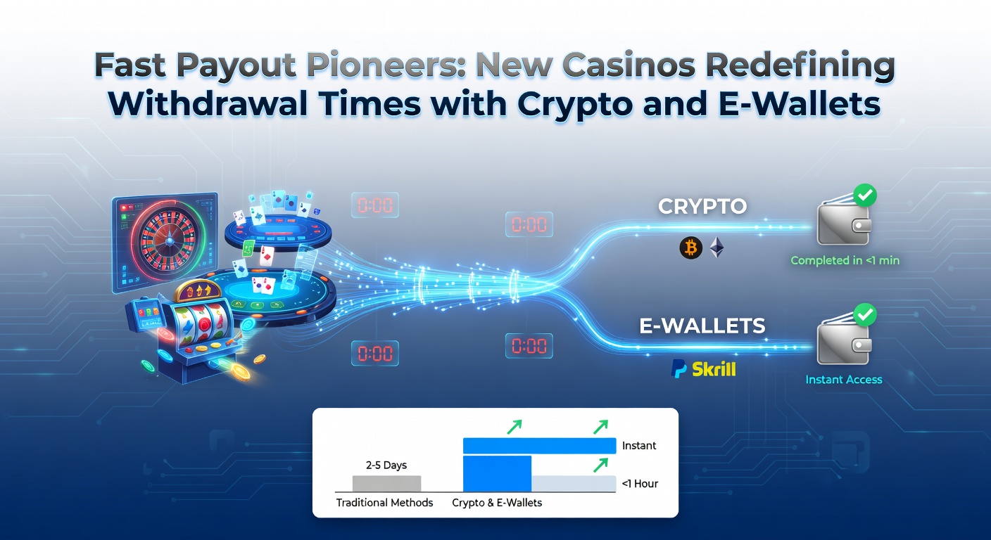 Screenshot-style image of a mobile casino app displaying a successful instant e-wallet withdrawal confirmation