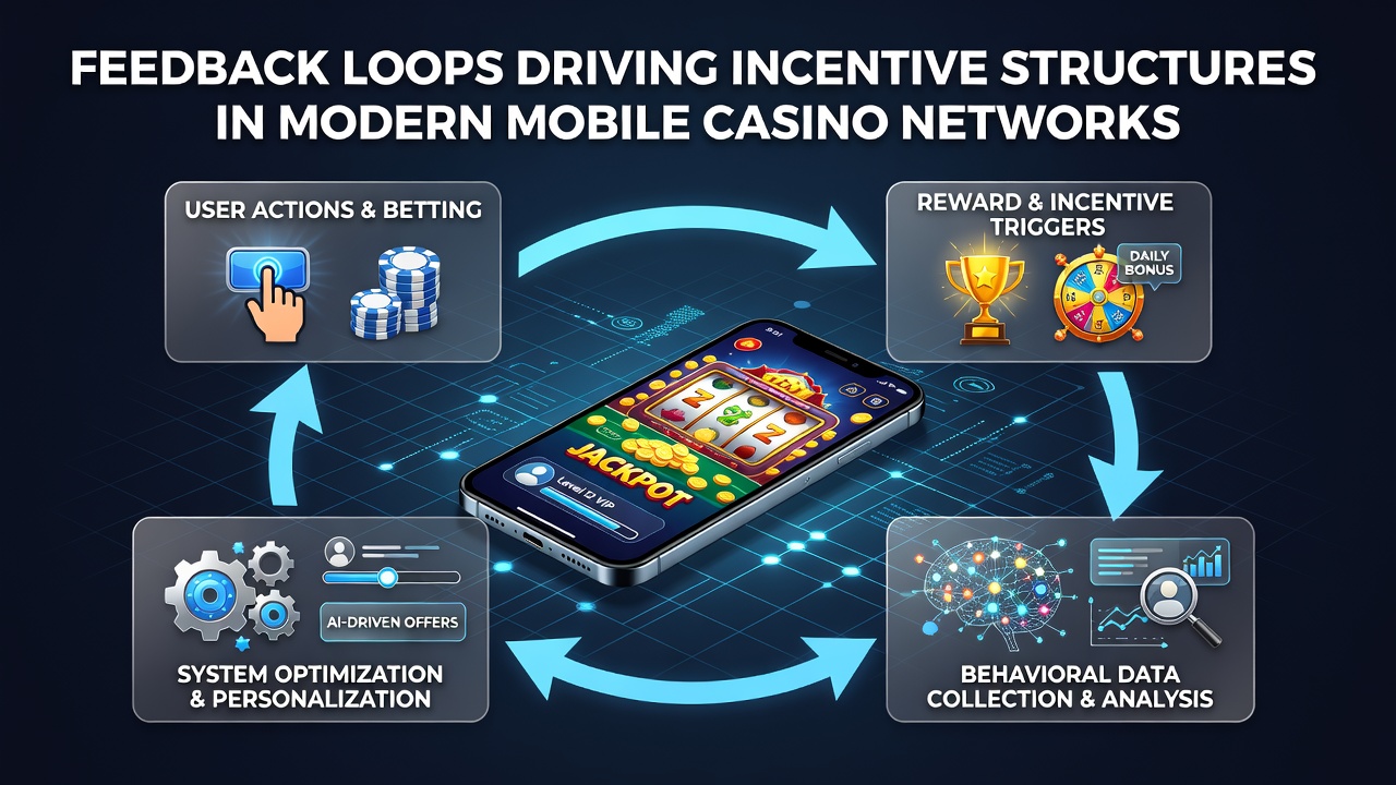 Mobile casino interface displaying real-time reward adjustments based on player activity data